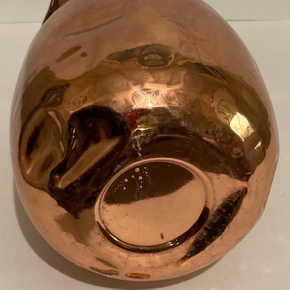 Vintage Metal Copper and Brass Vase, Planter, - Picture 4 of 4